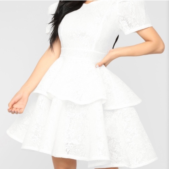 White Old Money Princess Dress - Picture 3 of 4